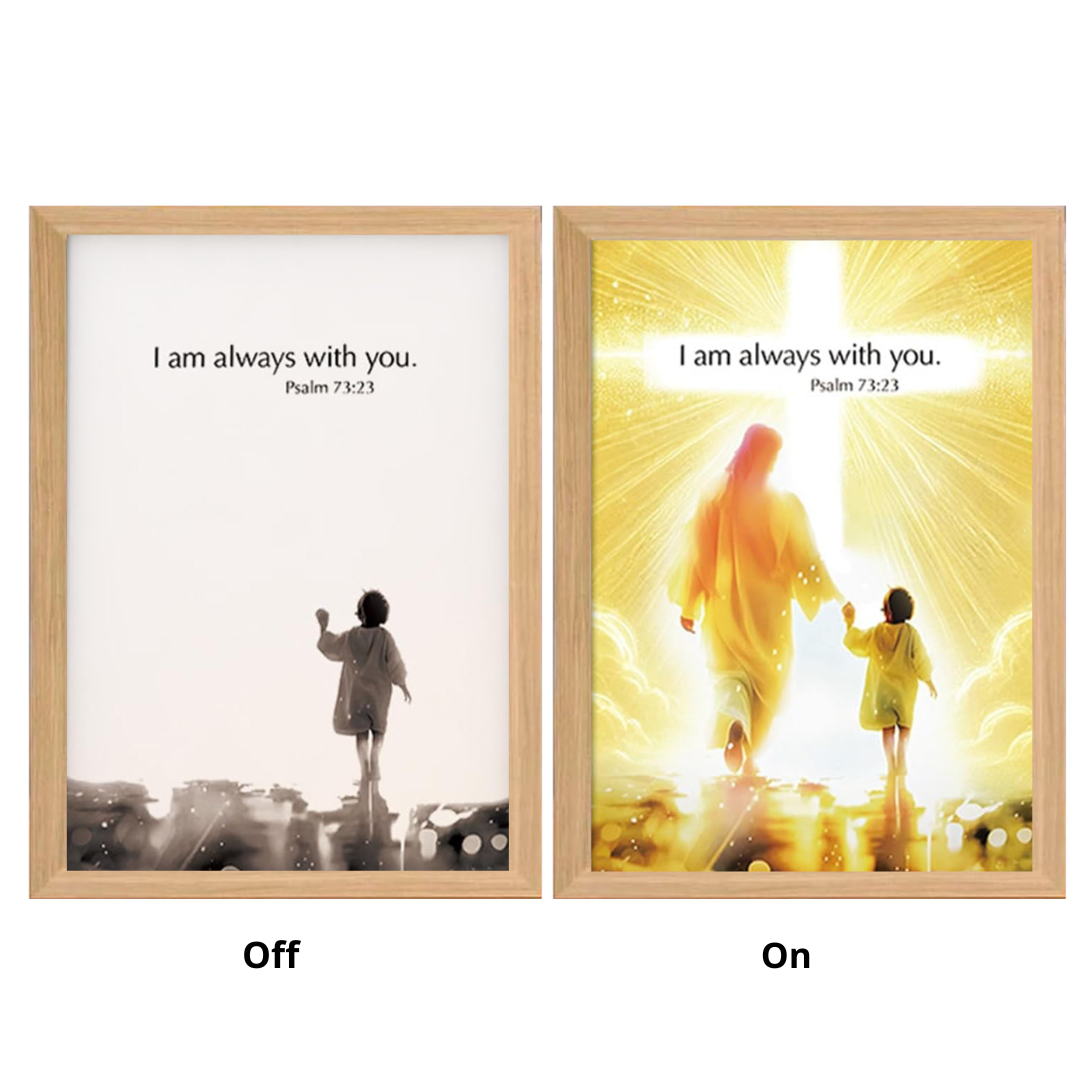 Jesus Lamp Painting Picture Frame