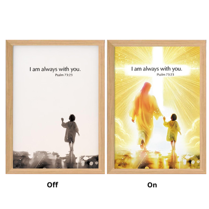 Jesus Lamp Painting Picture Frame