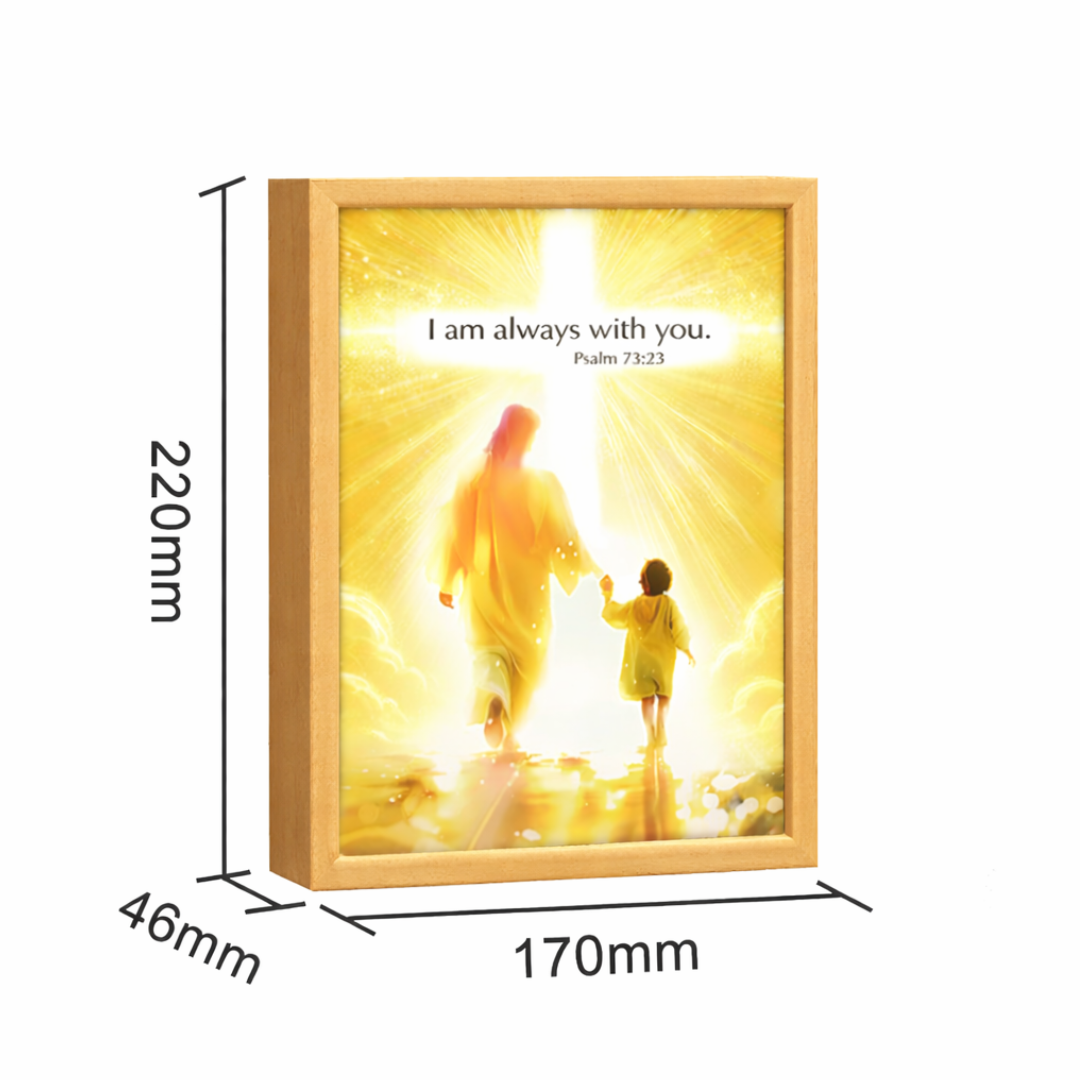 Jesus Lamp Painting Picture Frame